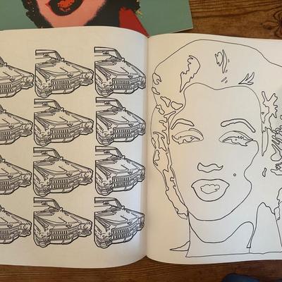 Andy Warhol Art Book and Coloring Book