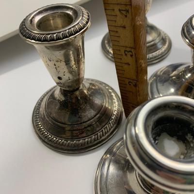 Weighted Sterling Silver Candle Bases
