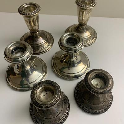 Weighted Sterling Silver Candle Bases
