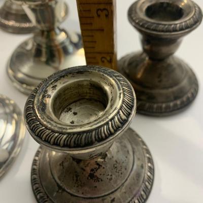 Weighted Sterling Silver Candle Bases