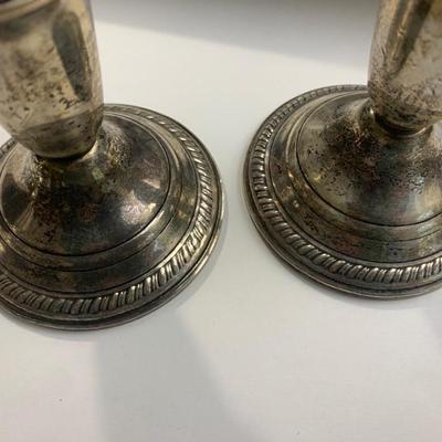 Weighted Sterling Silver Candle Bases