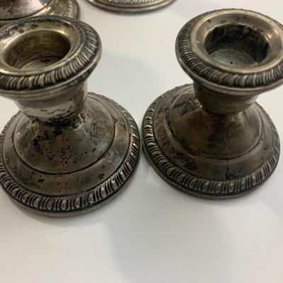 Weighted Sterling Silver Candle Bases