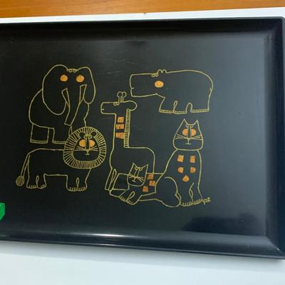 MCM Couroc Serving Tray Jungle Animals
