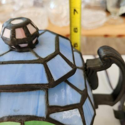 Stained Glass Coffee & Tea pot Accent Lamp Light