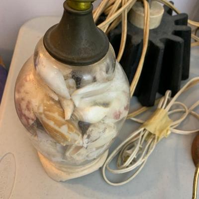 Vintage Lamps Lot Seashells MCM Hand Made +++