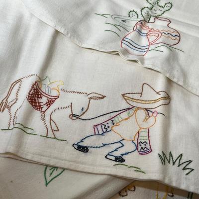 Lot 234 Embroidered Tea Towels