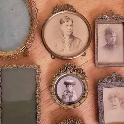 Ornate Metal Frames with Black & White Portrait Photographs (LR-KD)