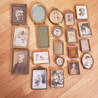 Ornate Metal Frames with Black & White Portrait Photographs (LR-KD)
