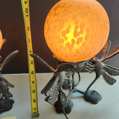 2 Dragonfly Table Lamps Lights