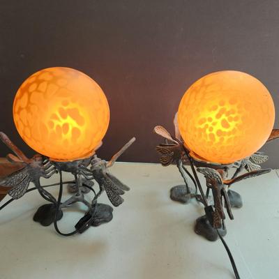 2 Dragonfly Table Lamps Lights