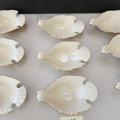 Lot of 9 Lenox Dove Dishes 8"