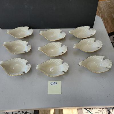 Lot of 9 Lenox Dove Dishes 8"