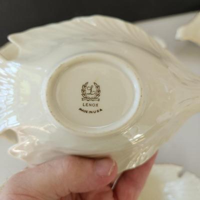 Lot of 9 Lenox Dove Dishes 8"