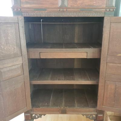 Ornate Wood Cabinet (LR-KD)