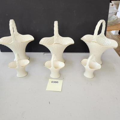 Lot of 6 Lenox USA Baskets