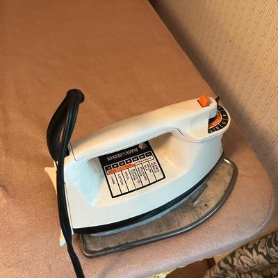 Iron and ironing board