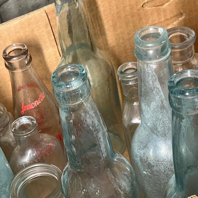 Lot 250 Box of Soda & Drink bottles