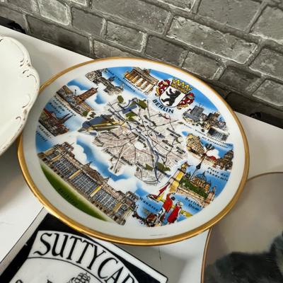 Lot 253 Souvenir Plates & other