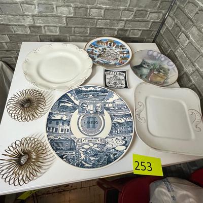 Lot 253 Souvenir Plates & other