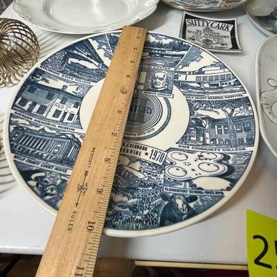 Lot 253 Souvenir Plates & other