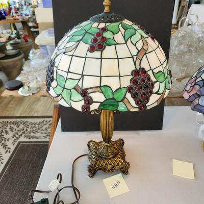 Stained Glass Table Lamp Metal base