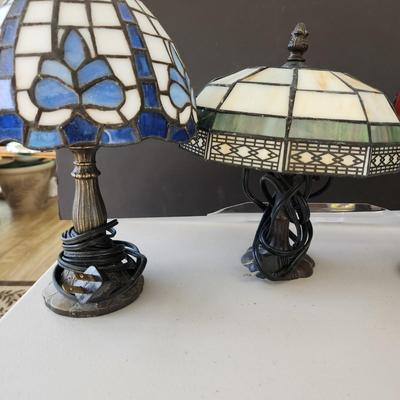 Lot of 4 Stained Glass Table Lamps