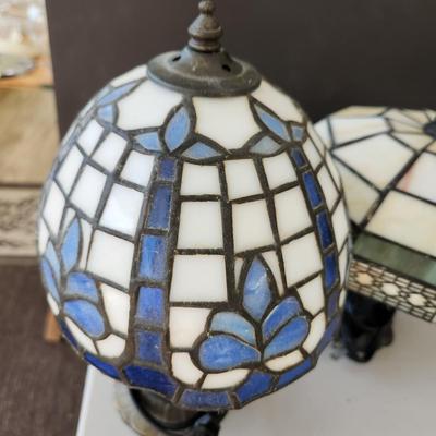 Lot of 4 Stained Glass Table Lamps