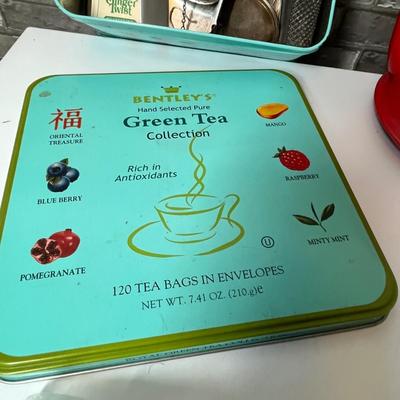 Lot 257 Tin & Tea items