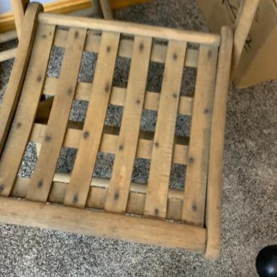 Antique Wood Folding Chairs Patent 1893