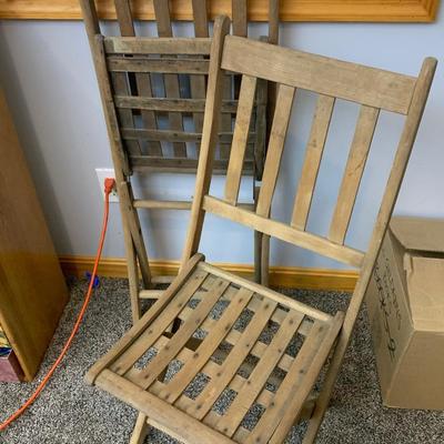 Antique Wood Folding Chairs Patent 1893
