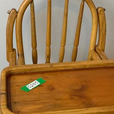 Antique Wood High Chair