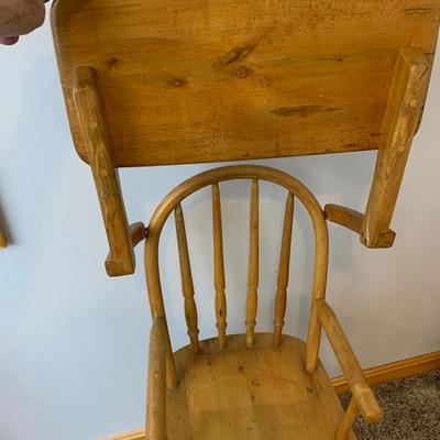 Antique Wood High Chair