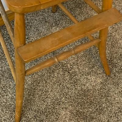 Antique Wood High Chair