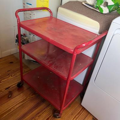 Lot 263 Red kitchen cart