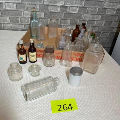 Lot 264 Flat of bottles
