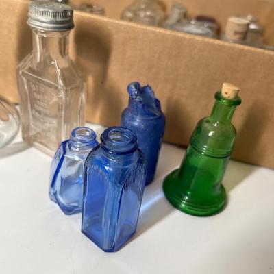 Lot 257 Flat of ink & perfume bottles