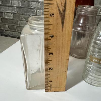Lot 269 Lot of clear bottles