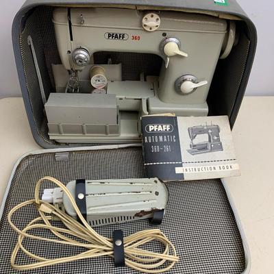 Pfaff Sewing Machine In Case w/ Manual