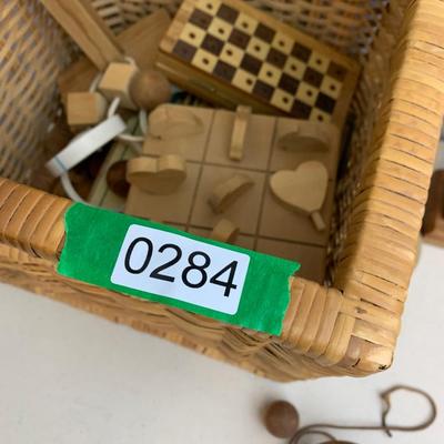 Vintage Wood Games Lot Some Handmade