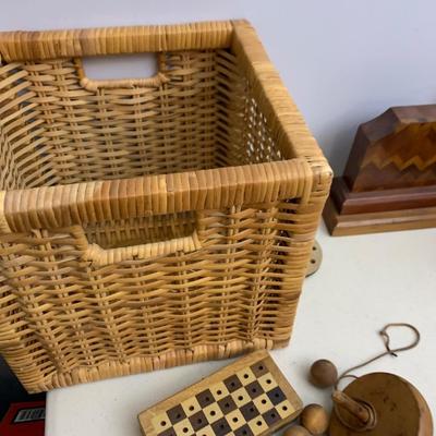 Vintage Wood Games Lot Some Handmade
