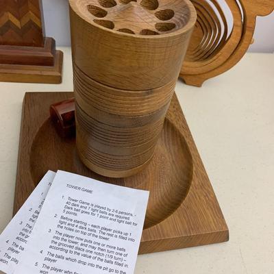 Vintage Wood Games Lot Some Handmade