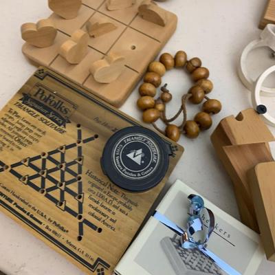 Vintage Wood Games Lot Some Handmade
