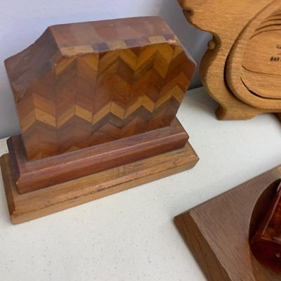 Vintage Wood Games Lot Some Handmade