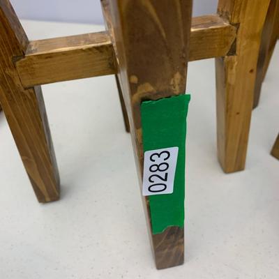 Wood Plant Stands Lot