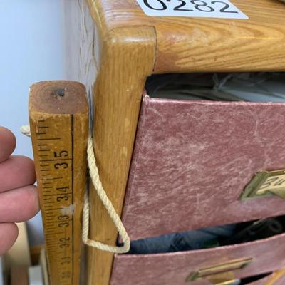 Sewing Supplies Cabinet w/ Thread Buttons Zippers much more