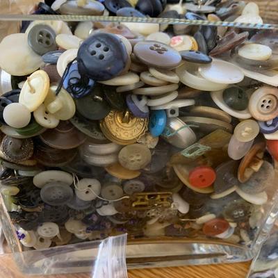 Sewing Supplies Cabinet w/ Thread Buttons Zippers much more