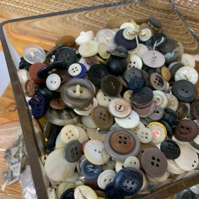Sewing Supplies Cabinet w/ Thread Buttons Zippers much more