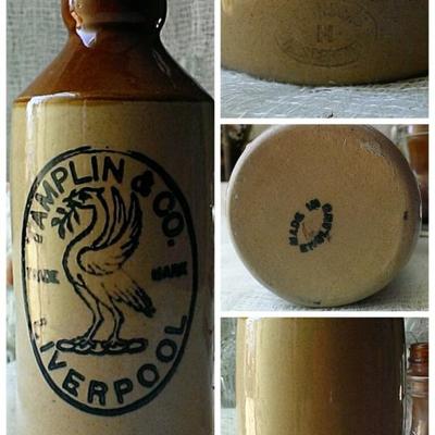 antique stoneware  bottle