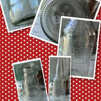 vintage soda glass bottle