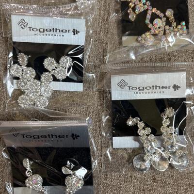 6 pair earrings